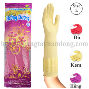 găng tay cao su hướng dương size xl | dài 41cm